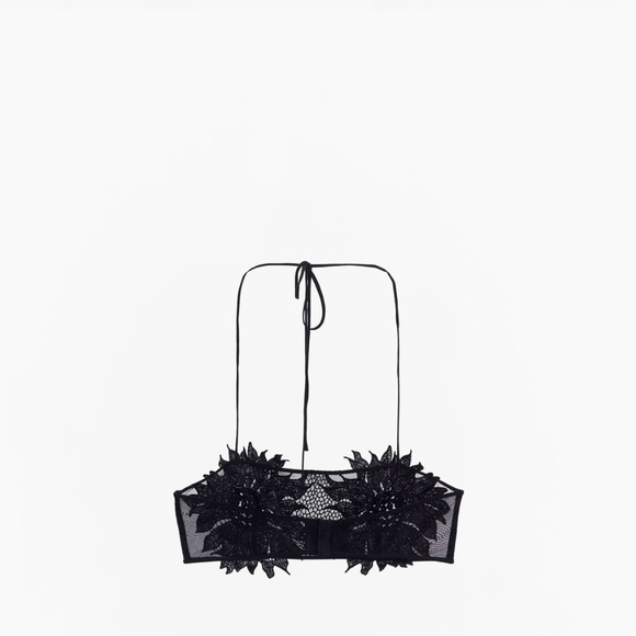 Zara limited edition floral bralette top - Picture 3 of 5